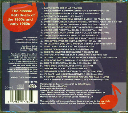 Various - Great R & B Duets (25 tracks) Music CD