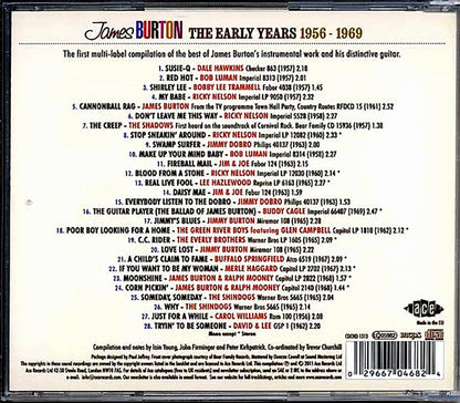 James Burton - The Early Years 1956-1969 (28 tracks) Music CD