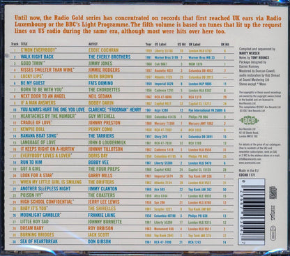 Various - Radio Gold Volume 5: 30 Original American UK Chart Hits 1956-1962 (30 tracks) Music CD