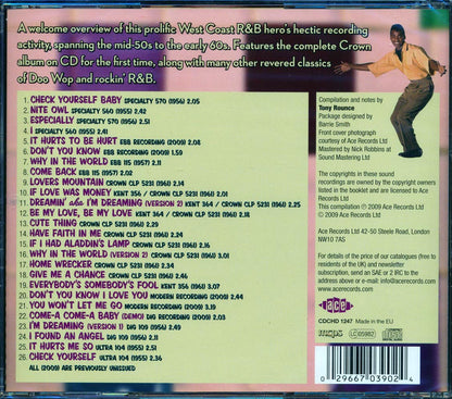 Tony Allen - Here Comes The Nite Owl: West Coast R & B And Doo Wop 1954-1961 (26 tracks) Music CD