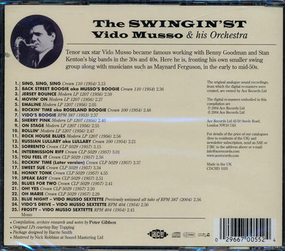 Vido Musso & His Orchestra - The Swingin'st (25 tracks) Music CD