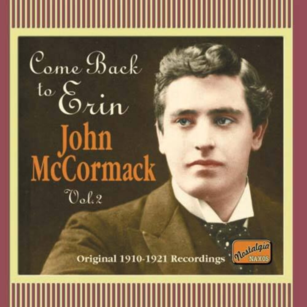 the album cover for John Mccormack - Come Back to Erin