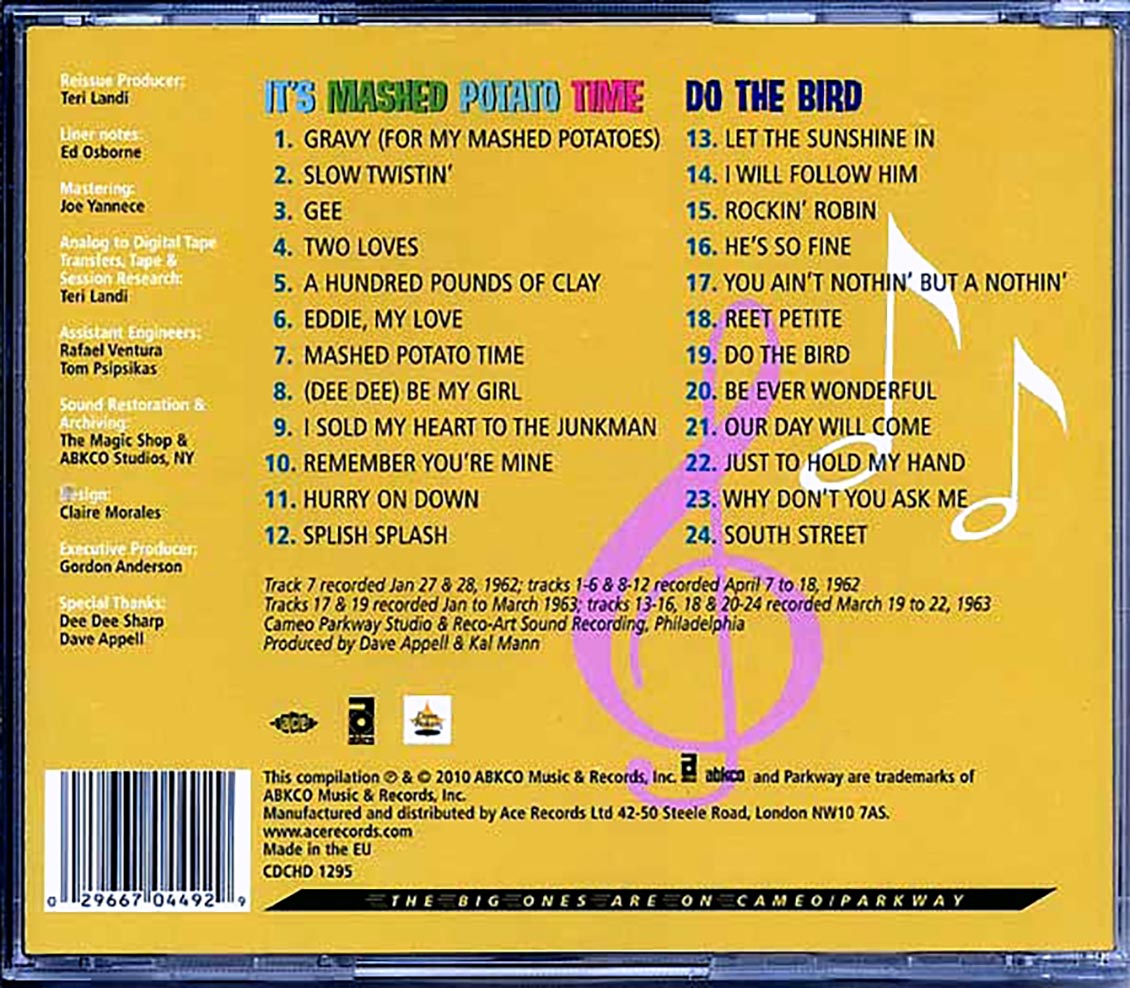 Dee Dee Sharp - It's Mashed Potato Time + Do The Bird (24 tracks) Music CD