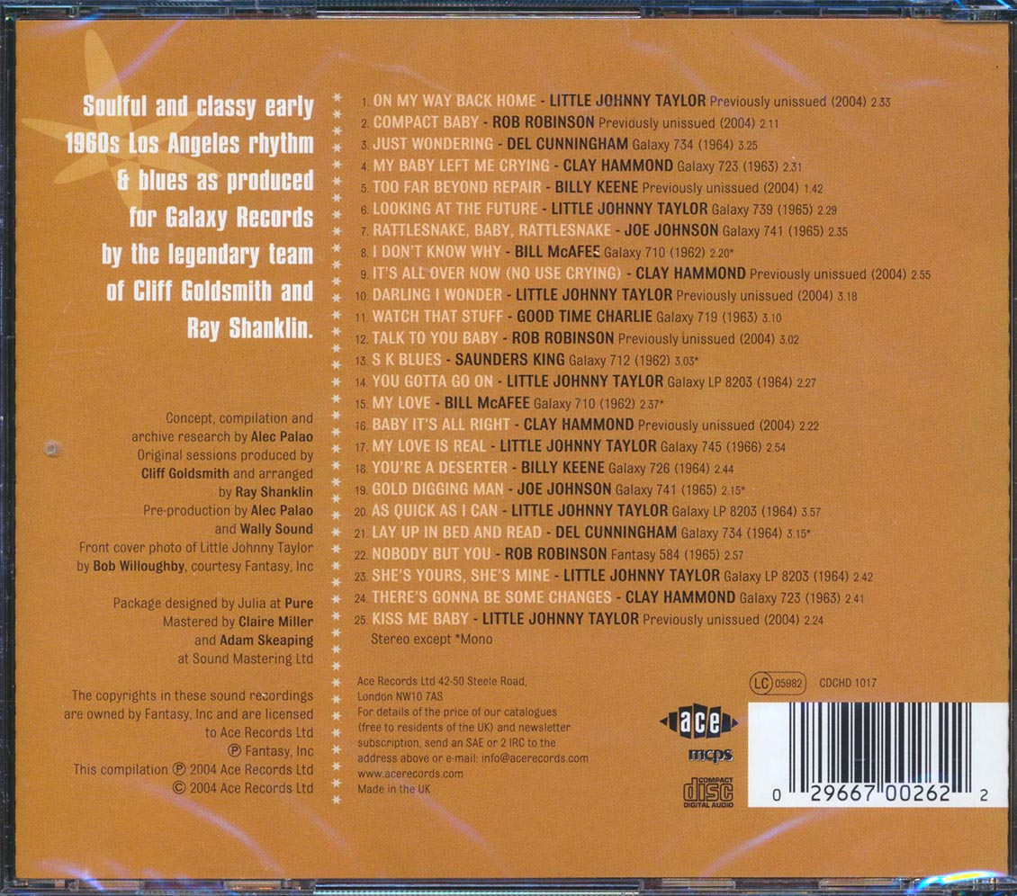Various - Diggin Gold: A Galaxy Of West Coast Blues (25 tracks) Music CD