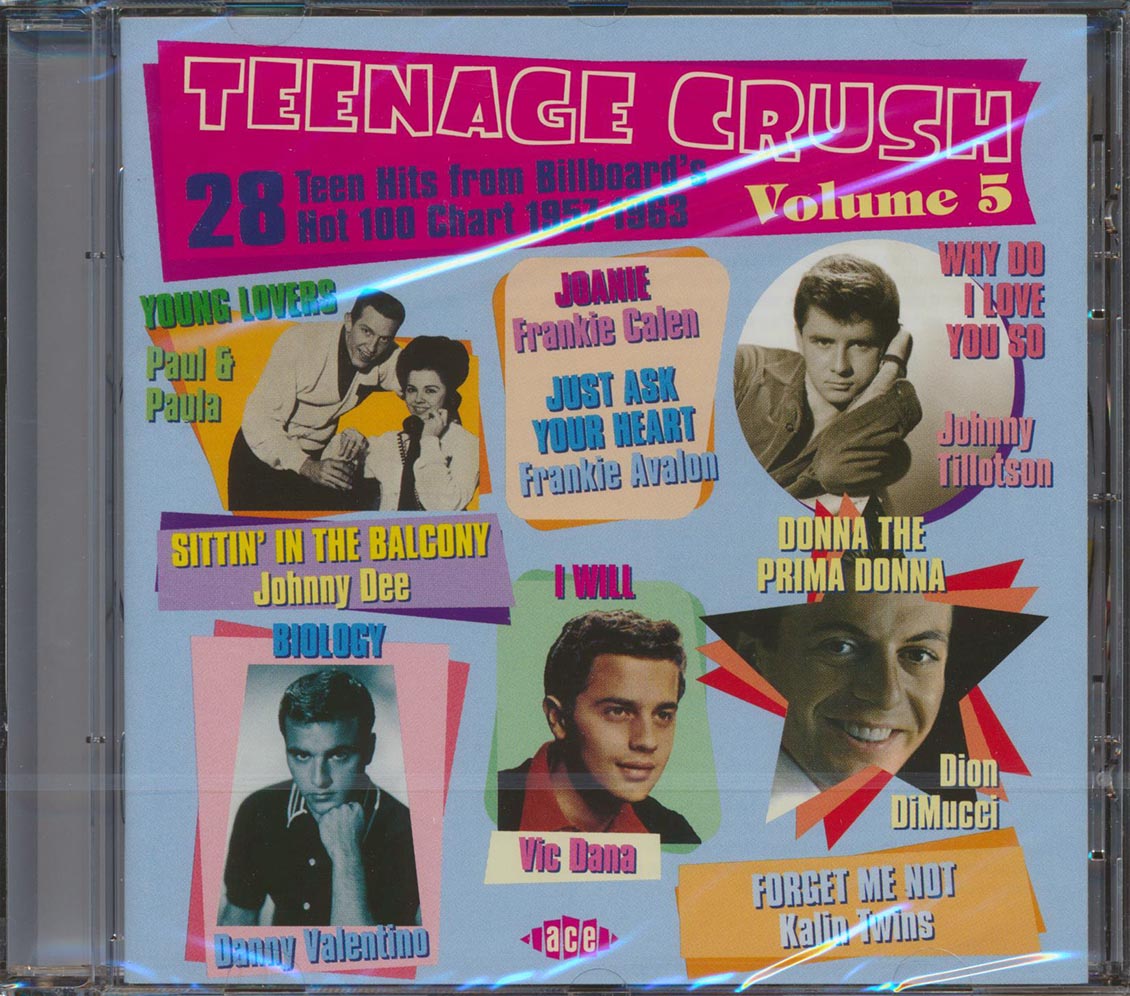 Various - Teenage Crush Volume 5: 28 Teen Hits From Billboard's Hot 100 Chart 1957-1963 (28 tracks) Music CD