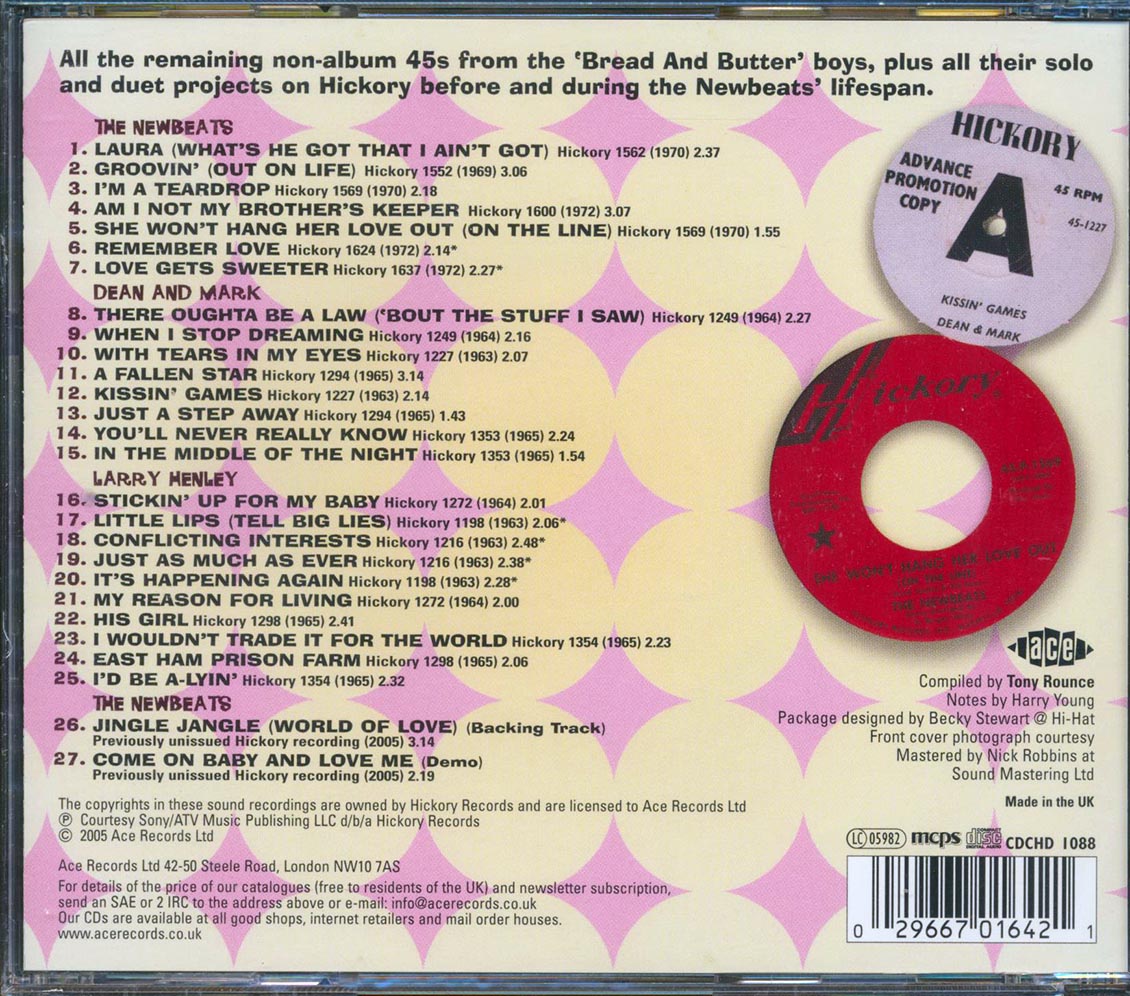 The Newbeats - Groovin Out On Life (27 tracks) Music CD