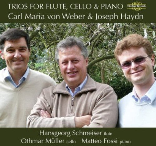 the album cover for Weber / Haydn / Schmeiser / Muller / Fossi - Trios for Flute Cello & Piano