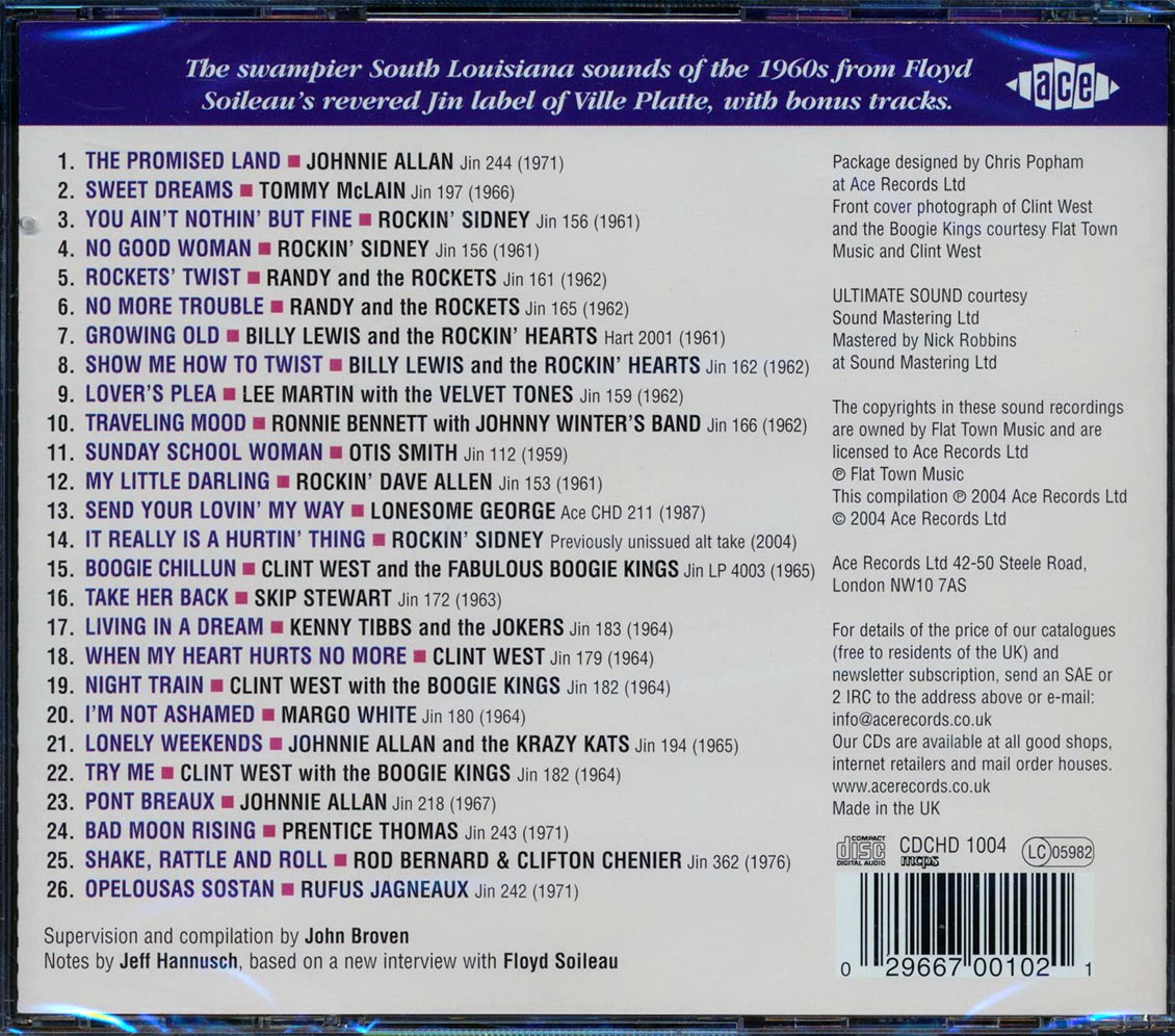 Various - The Later Jin Singles: The Promised Land (26 tracks) Music CD