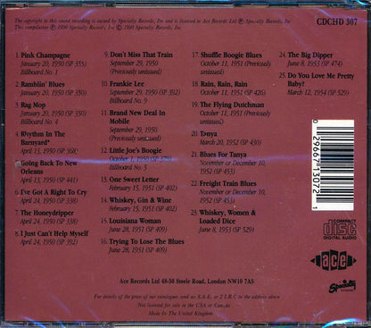 Jimmy Liggins & The Honeydrippers - Jimmy Liggins & The Honeydrippers (25 tracks) Music CD