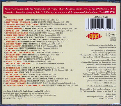 Various - Across The Tracks Volume 2: More Nashville R & B And Doo Wop (30 tracks) Music CD