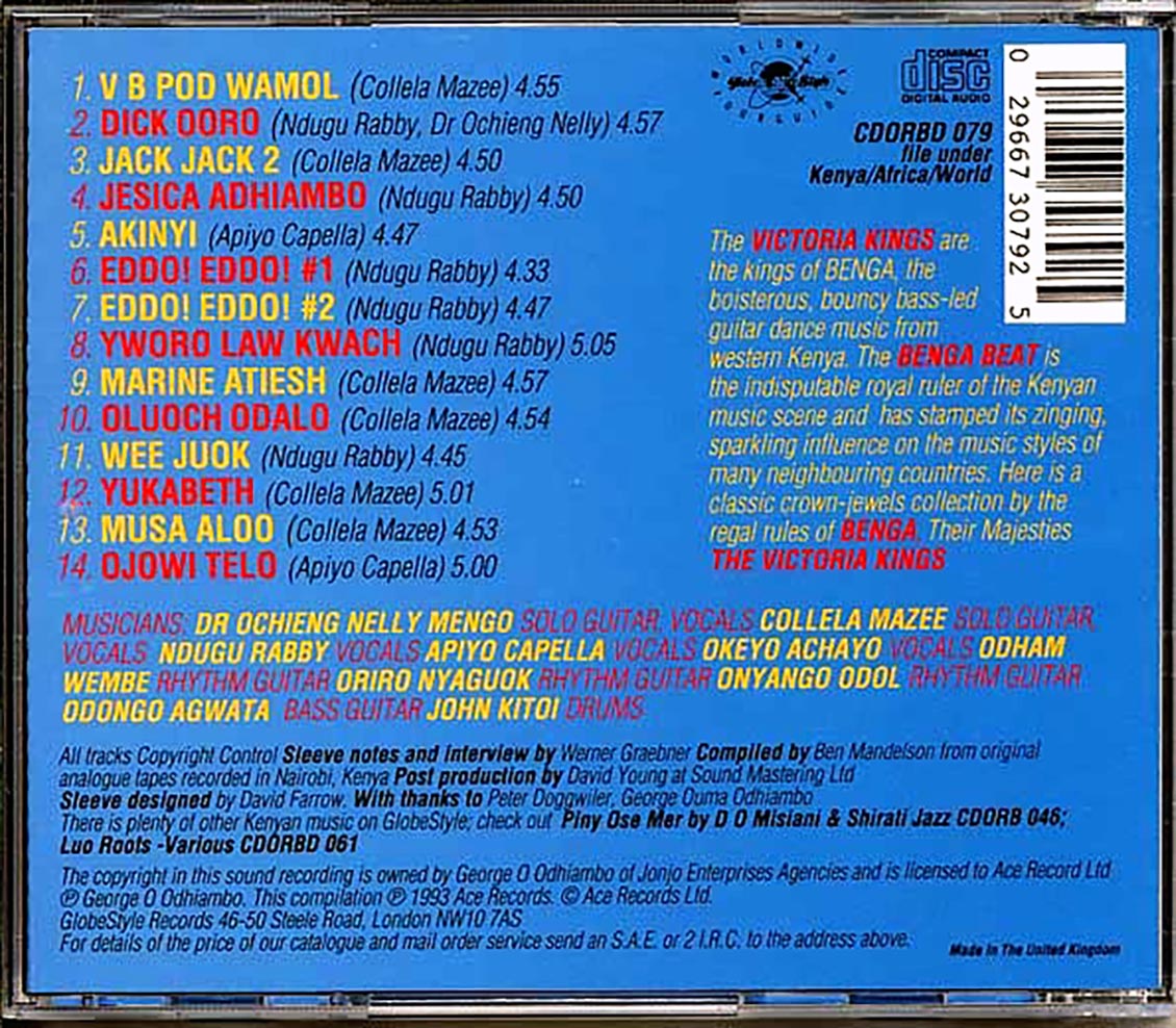 Victoria Kings - The Mighty Kings Of Benga Music CD