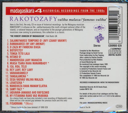 Rakotozafy - Valiha Malaza: Famous Valiha Music CD