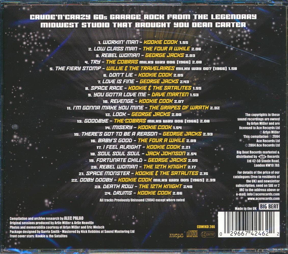 Various - The Midnight Sounds Of The Milky Way (24 tracks) Music CD