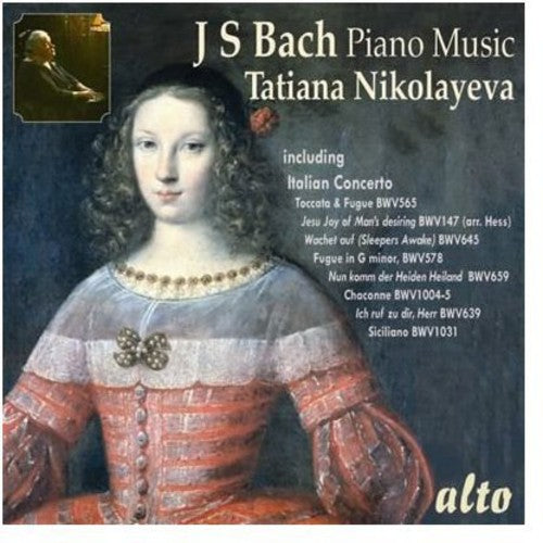 the album cover for Tatiana Nikolayeva - Tatiana Nikolayeva Plays Bach Piano Music