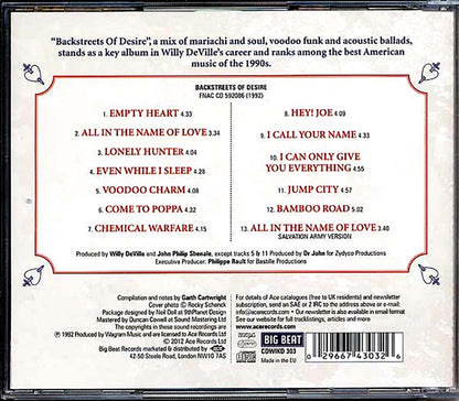 Willy DeVille - Backstreet Of Desire Music CD