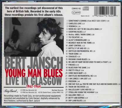 Bert Jansch - Young Man Blues: Live In Glasgow 1962-1964 (30 tracks) Music CD