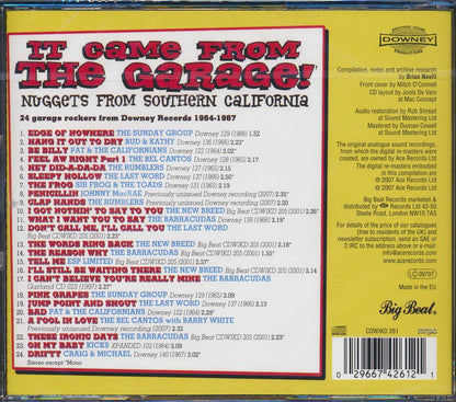 Various - It Came From The Garage: Nuggets From Southern California (24 tracks) Music CD