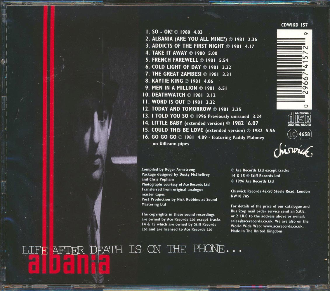 Albania - Life After Death Is On The Phone Music CD