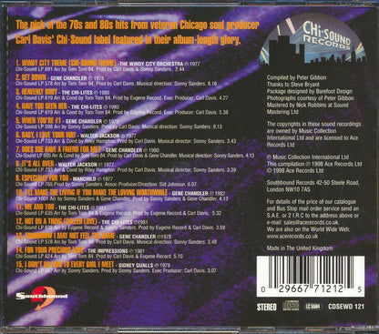Various - Chi Sound: Soul From The Windy City Music CD