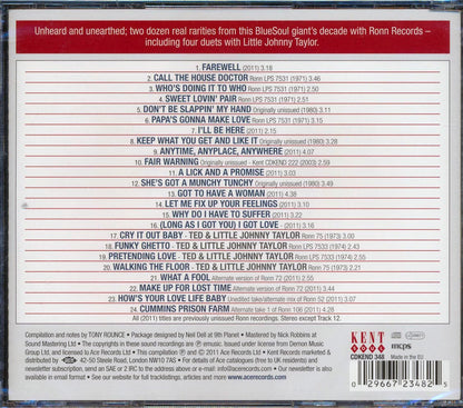 Ted Taylor - Keep What You Get: The Rare And Unissued Ronin Recordings (24 tracks) Music CD