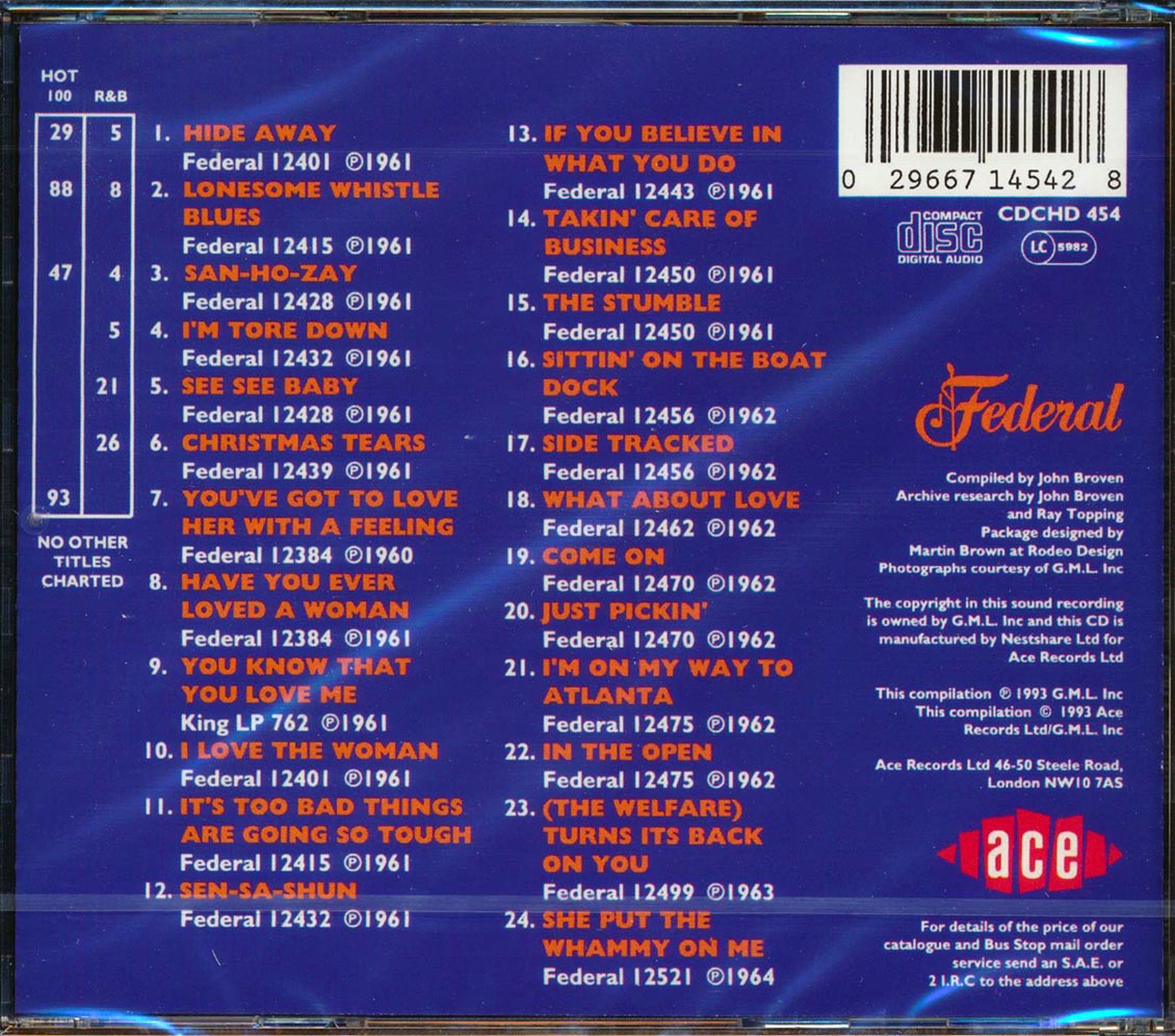 Freddy King - Blues Guitar Hero: The Influential Early Sessions (24 tracks) Music CD