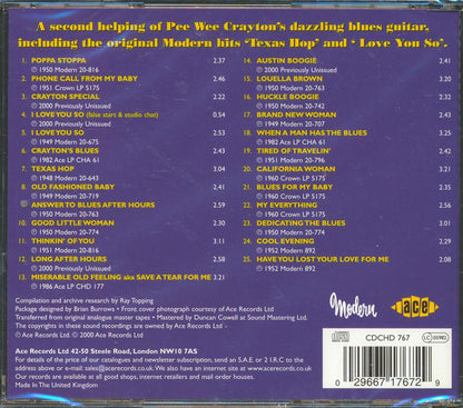 Pee Wee Crayton - Blues Guitar Magic: The Modern Legacy Volume 2 (25 tracks) Music CD