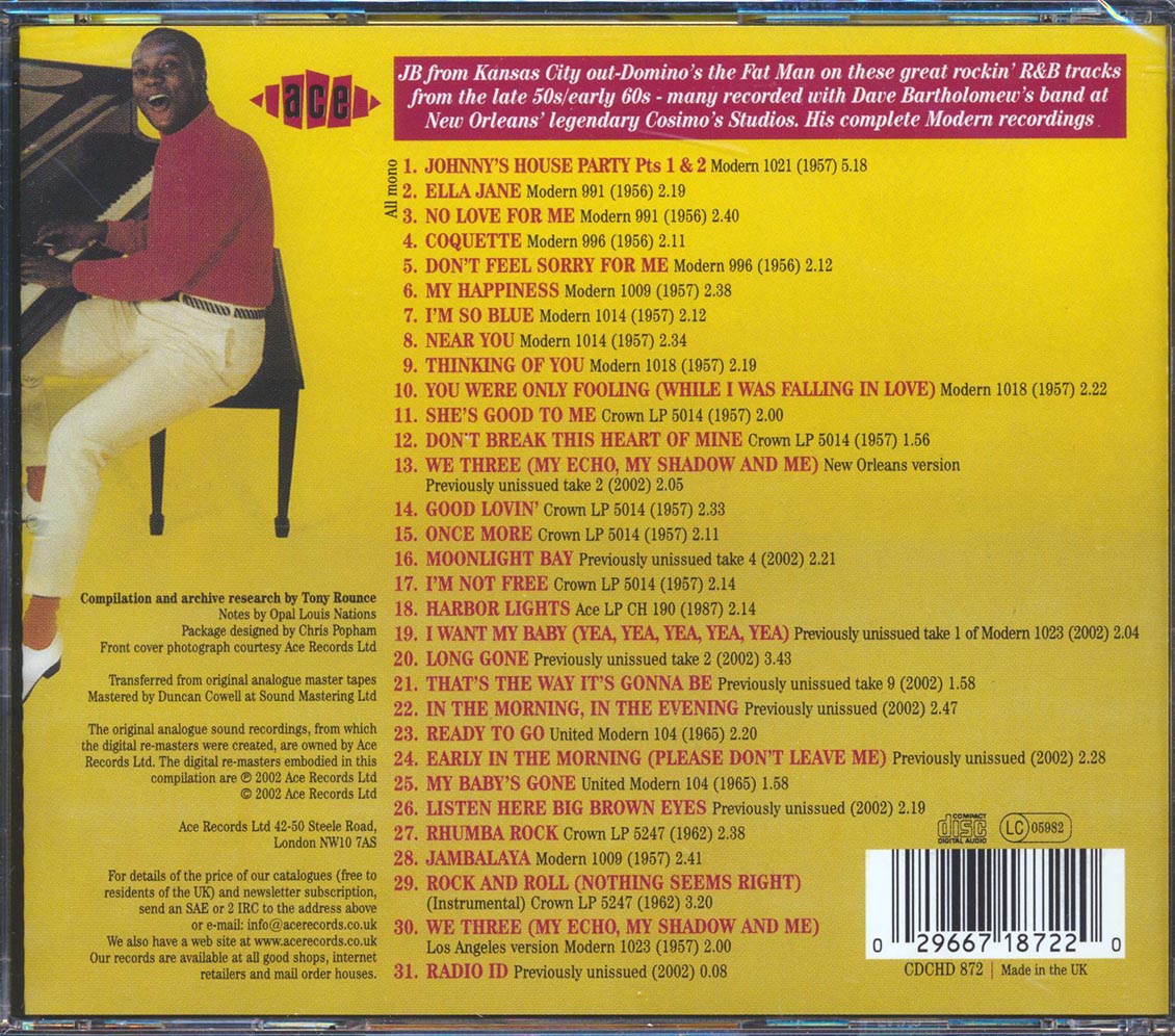 Jimmy Beasley - Jimmy's House Party (31 tracks) Music CD