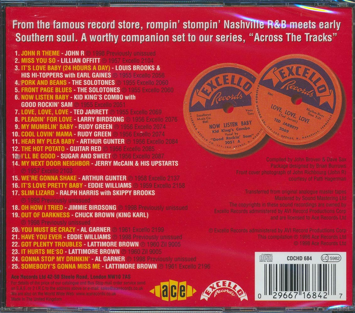Various - Ernie's Record Mart (25 tracks) Music CD