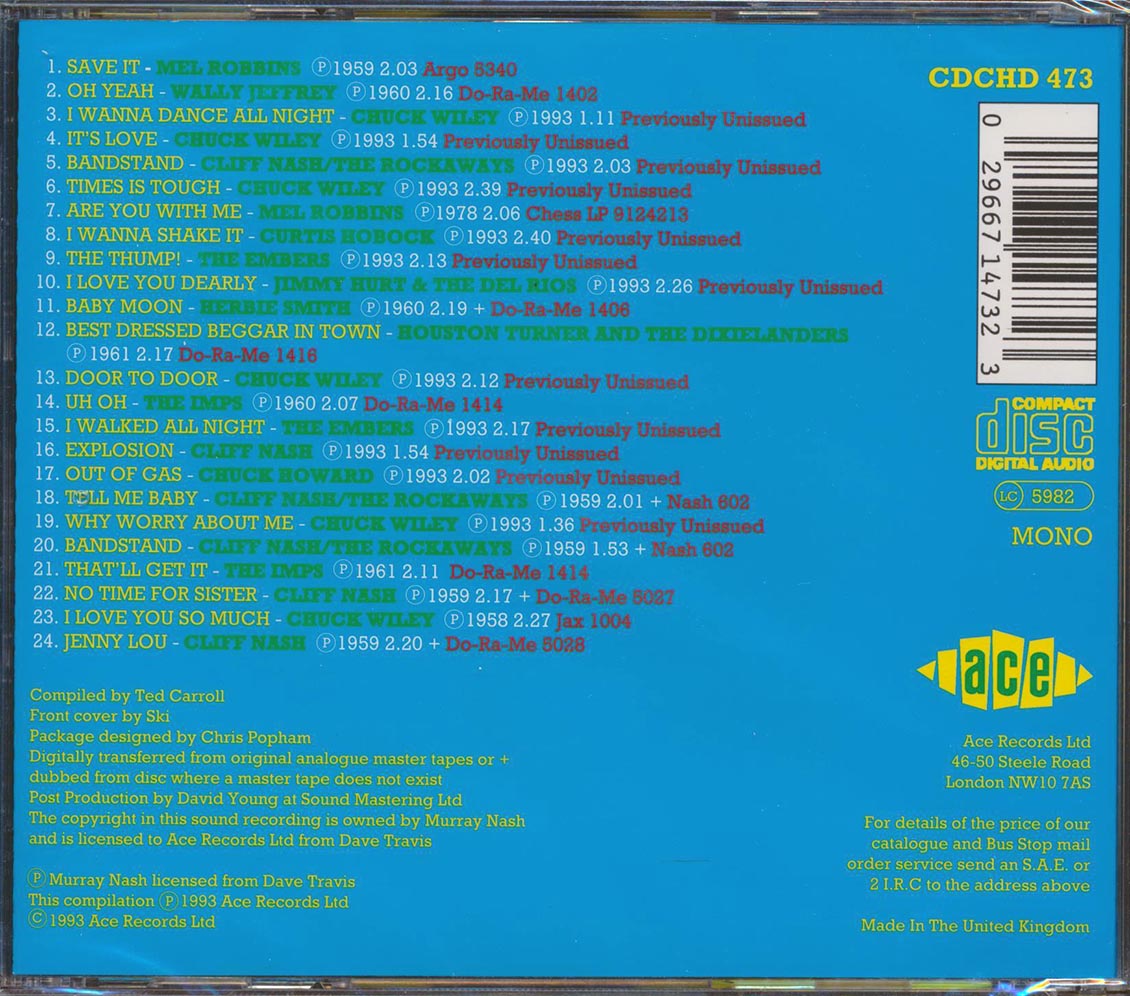 Various - El Primitivo American Rock N Roll & Rockabilly (24 tracks) Music CD