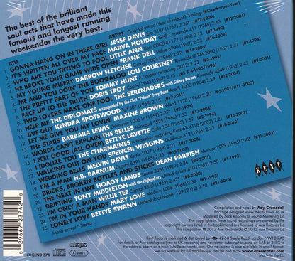 Various - The Cleethorpes Northern Soul Weekender (25 tracks) Music CD