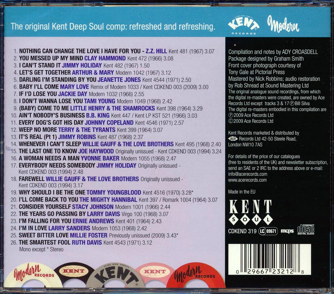 Various - Slow N Moody Black & Bluesy & More (26 tracks) Music CD
