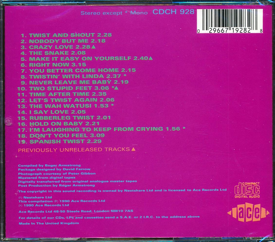The Isley Brothers - Shout And Twist With Rudolph, Ronald & O'Kelly Music CD