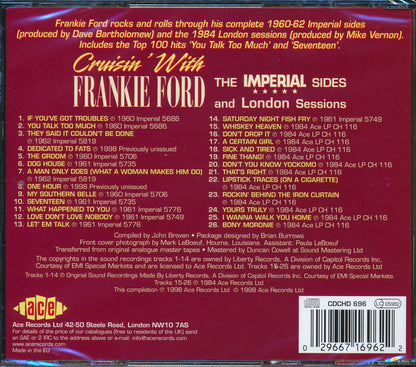 Frankie Ford - Cruisin With Frankie Ford: The Imperial Sides And London Sessions (26 tracks) Music CD