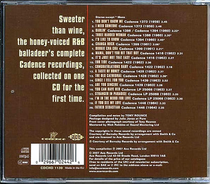 Lenny Welch - A Taste Of Honey: The Complete Cadence Recordings 1959-1964 (20 tracks) Music CD