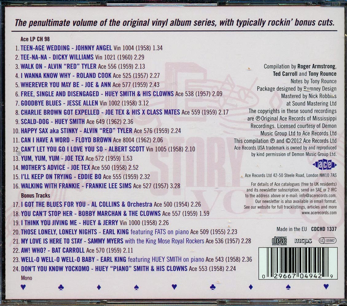 Various - The Ace Story Volume 4 (24 tracks) Music CD