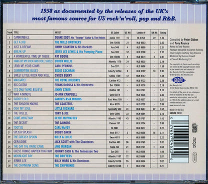 Various - The London American Label Year By Year: 1958 (28 tracks) Music CD