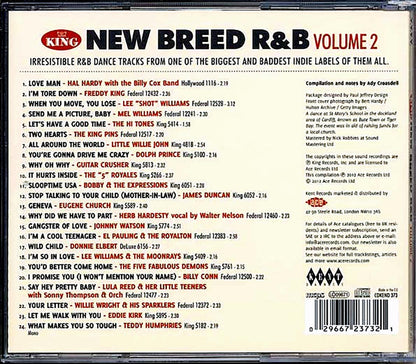 Various - King New Breed R & B Volume 2 (24 tracks) Music CD