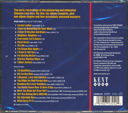 Jimmy Hughes - Steal Away: The Early Fame Recordings (22 tracks) Music CD