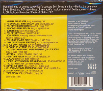 The Exciters - Soul Motion: The Complete Bang, Shout And RCA Recordings 1966-1969 (21 tracks) Music CD