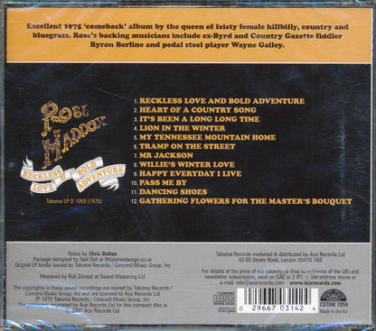 Rose Maddox Reckless Love & Bold Adventure Music CD