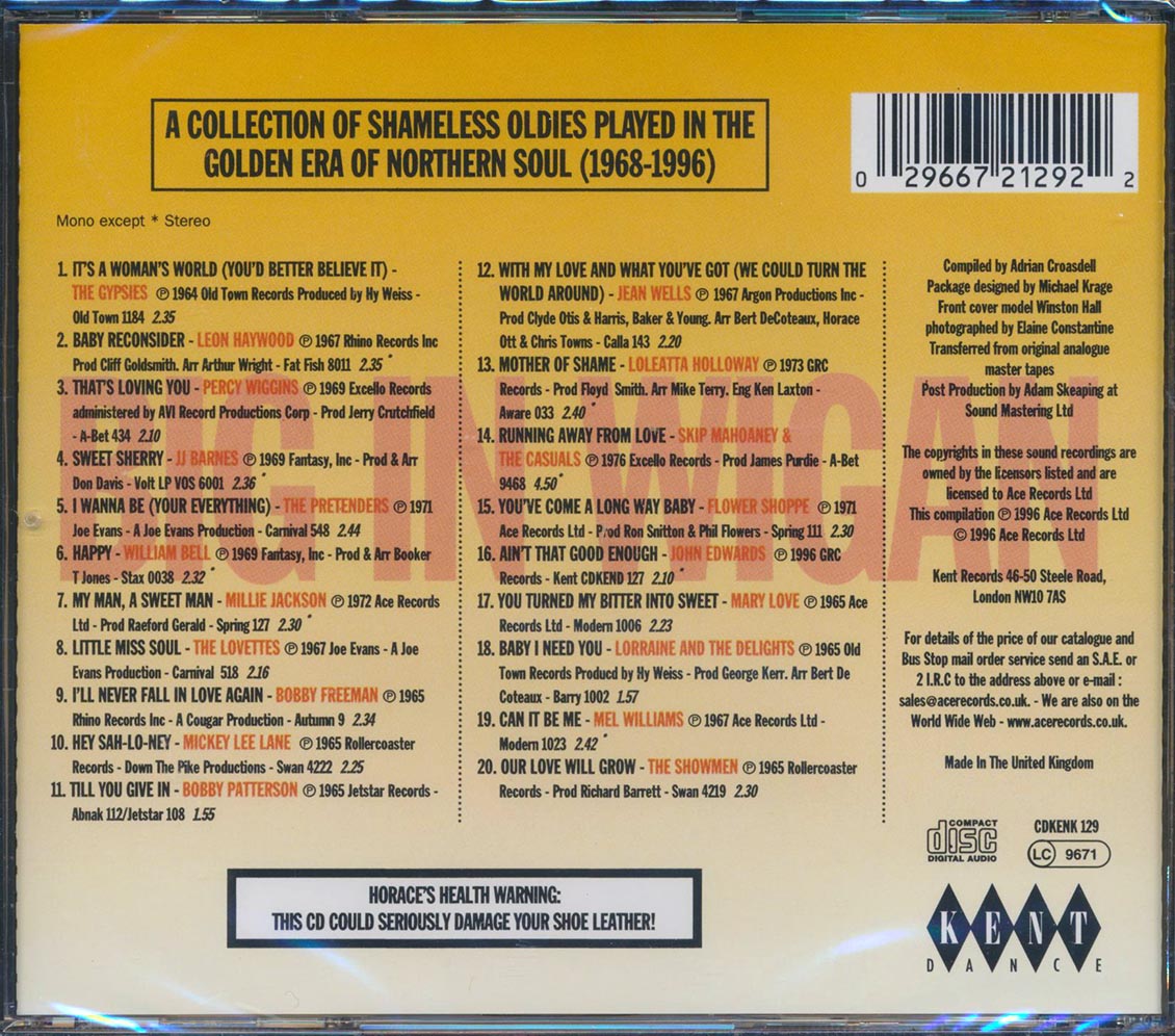 Various - Big In Wigan: 20 Northern Mammoths: Free The Wheel To Keele (20 tracks) Music CD