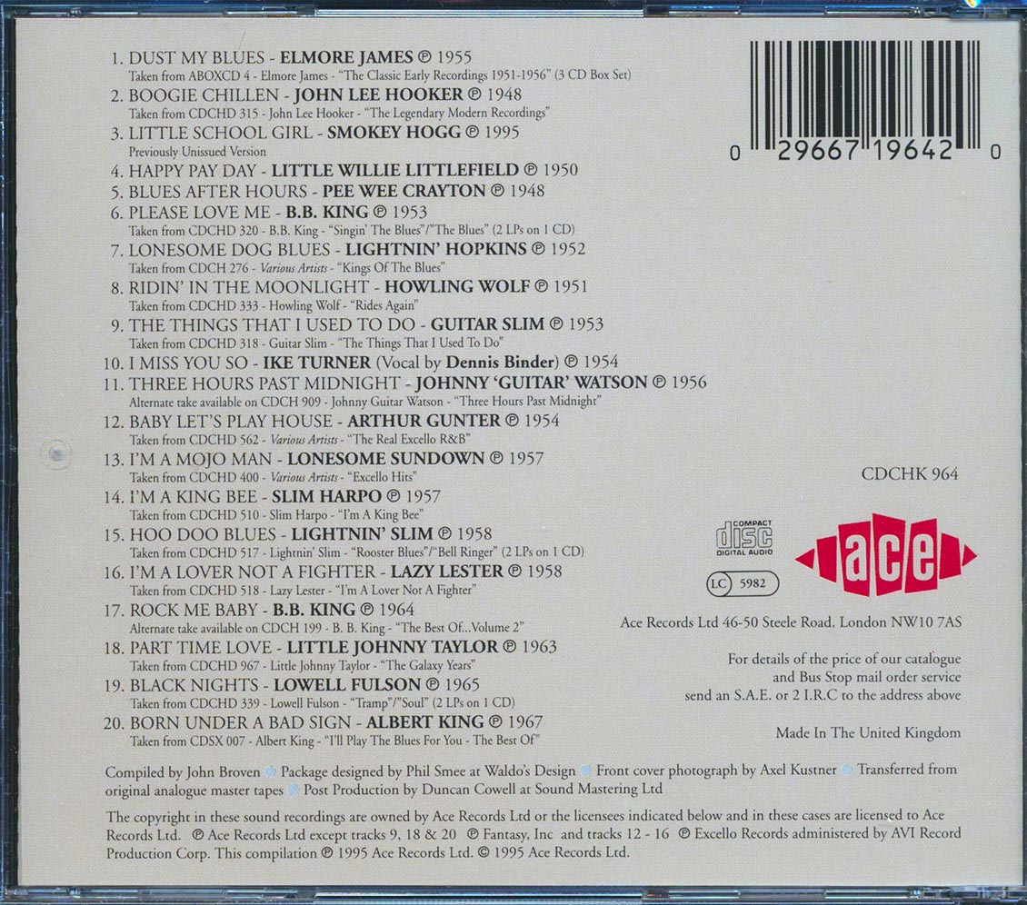 Various - Mojo Working: The Best Of Ace Records (20 tracks) Music CD