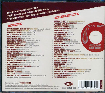 Jimmy Donley - In The Key Heartbreak: The Complete Tear Drop Singles And More (56 tracks) (2xCD) Music CD