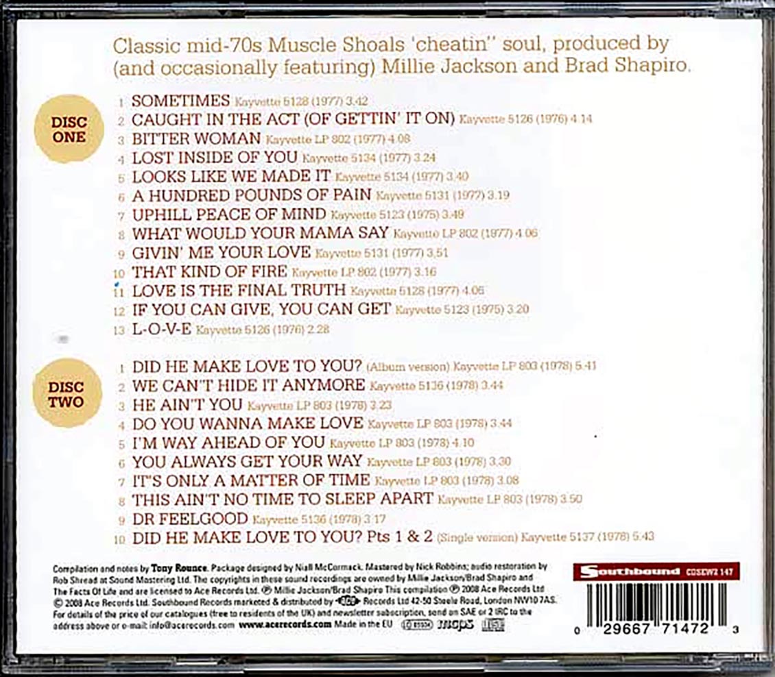 The Facts Of Life - Just The Facts: The Complete Kayvette Recordings 1975-1978 (23 tracks) (2xCD) Music CD