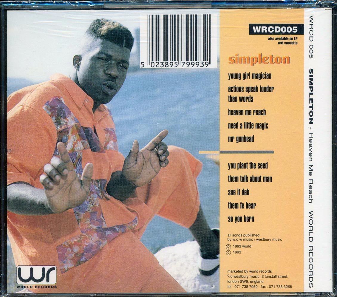Simpleton - Heaven Me Reach Music CD