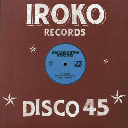 Linval Thompson - Give Me Back; Roots Radics - Version  /  Linval Thompson - Lump Sun; Roots Radics - Version 12" Vinyl Record