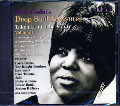 Various - Dave Godin's Deep Soul Treasures Taken From The Vaults Volume 1 (25 tracks) Music CD