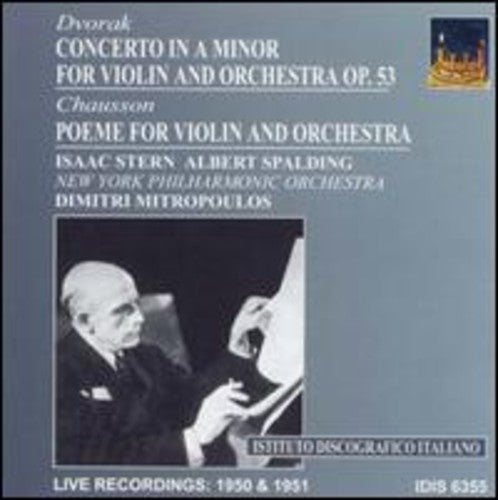 Dvorak / Chausson / Stern / Spaulding / Ny Phil - Violin Concerto Op 53 / Poeme Op 25 - Music CD