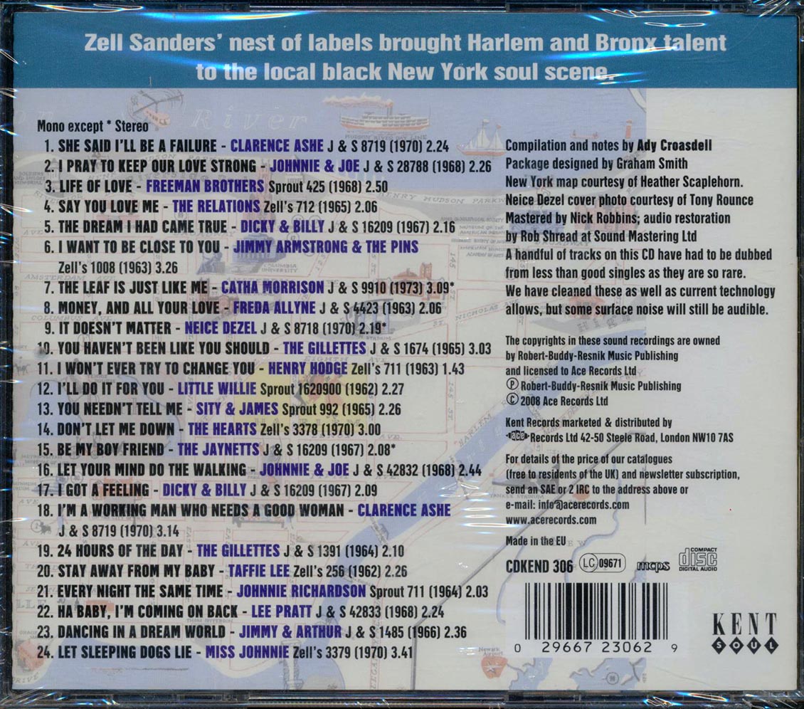 Various - J & S Harlem Soul (24 tracks) Music CD