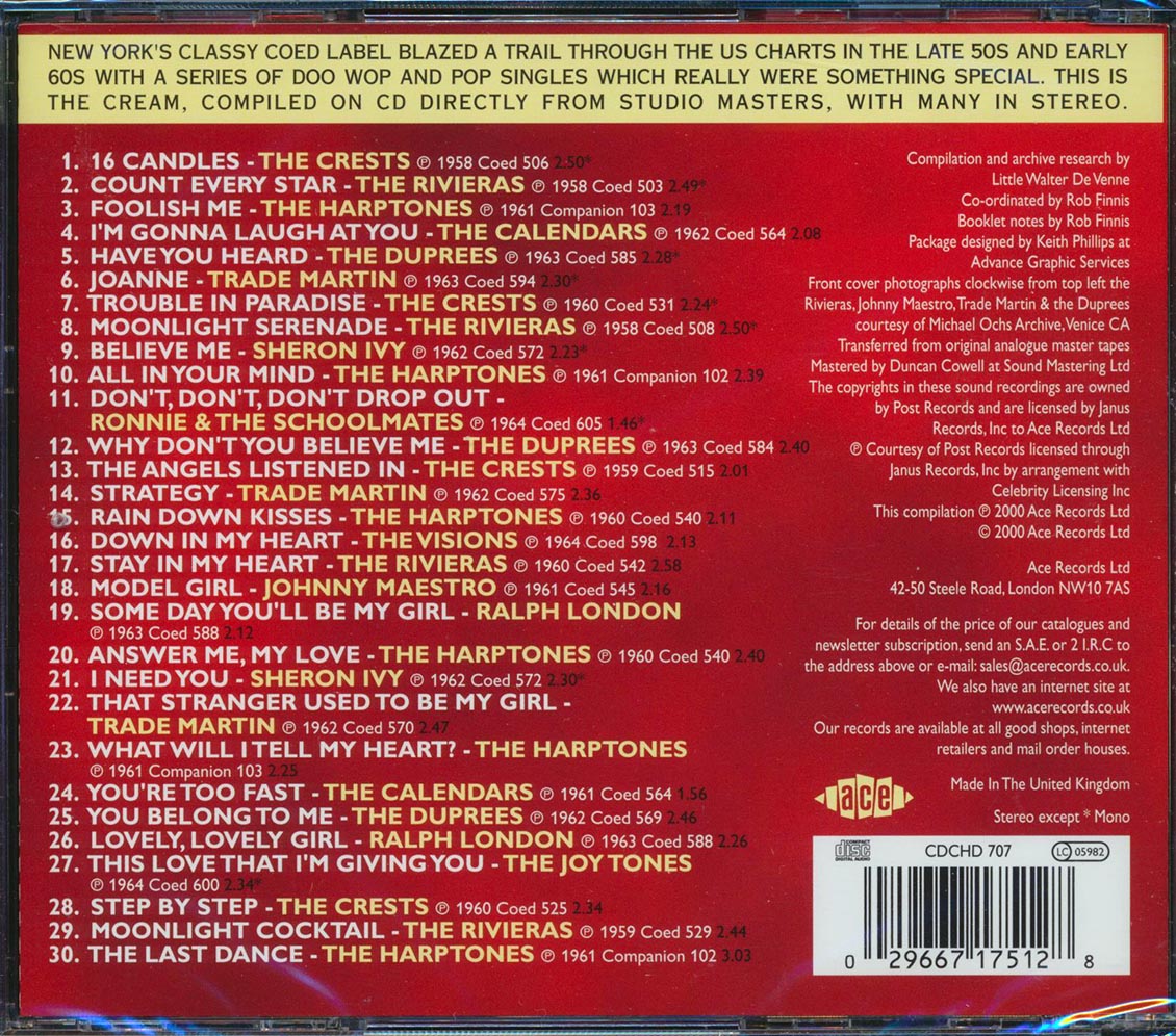 Various - The Coed Records Story (30 tracks) Music CD